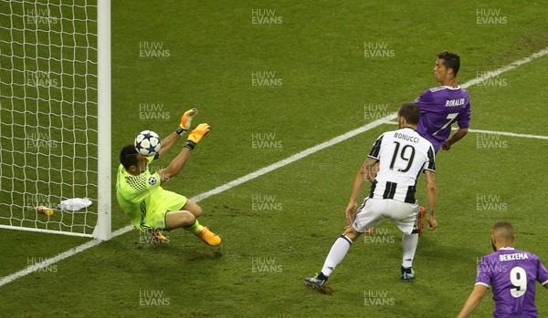 030617 - UEFA Champions League Final - Juventus v Real Madrid - Cristiano Ronaldo of Real Madrid scores a goal