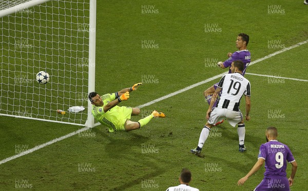 030617 - UEFA Champions League Final - Juventus v Real Madrid - Cristiano Ronaldo of Real Madrid scores a goal