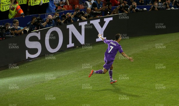 030617 - UEFA Champions League Final - Juventus v Real Madrid - Cristiano Ronaldo of Real Madrid celebrates scoring a goal