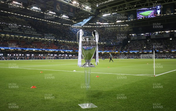 030617 - Juventus v Real Madrid, UEFA Champions League Final, Cardiff - The Champions League Trophy is displayed at the national Stadium of Wales ahead of kick off