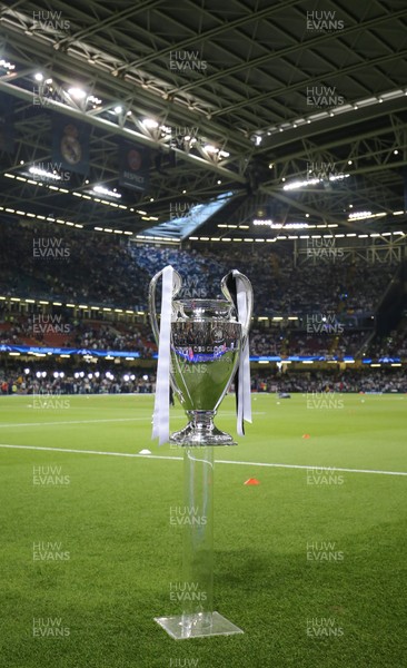 030617 - Juventus v Real Madrid, UEFA Champions League Final, Cardiff - The Champions League Trophy is displayed at the national Stadium of Wales ahead of kick off