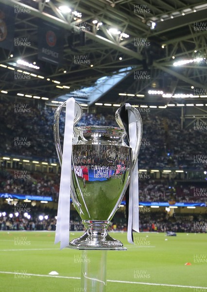 030617 - Juventus v Real Madrid, UEFA Champions League Final, Cardiff - The Champions League Trophy is displayed at the national Stadium of Wales ahead of kick off