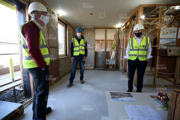 150421 - Labour Leader Sir Keir Starmer MP with Welsh Labour Leader and First Minister Mark Drakeford during a visit to the Down to Earth project in Southgate, Gower, south Wales ahead of the elections for the Welsh Government