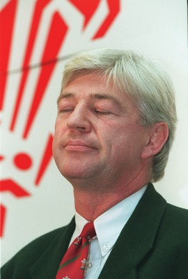 291195 - Picture shows new Wales Rugby Coach Kevin Bowring at Cardiff Arms Park press conference