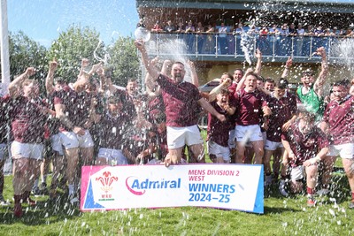 030525 - Lampeter Town RFC League Trophy Presentation - Admiral National League 2 West - Lampeter Town RFC celebrate winning the league 