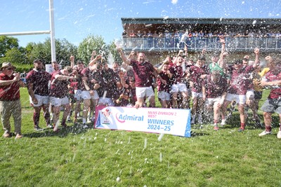 030525 - Lampeter Town RFC League Trophy Presentation - Admiral National League 2 West - Lampeter Town RFC celebrate winning the league 