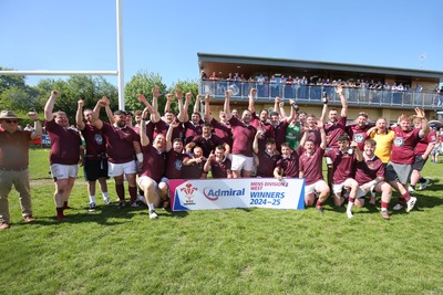 030525 - Lampeter Town RFC League Trophy Presentation - Admiral National League 2 West - Lampeter Town RFC celebrate winning the league 