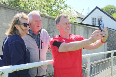 030525 - Lampeter Town RFC v London Welsh - Rugby referee Nigel Owens comes out of retirement and returns to the field for Lampeter Town RFC v London Welsh