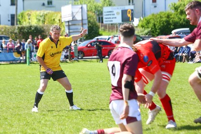 030525 - Lampeter Town RFC v London Welsh - Rugby referee Nigel Owens comes out of retirement and returns to the field for Lampeter Town RFC v London Welsh