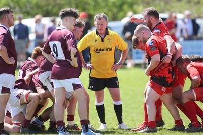 030525 - Lampeter Town RFC v London Welsh - Rugby referee Nigel Owens comes out of retirement and returns to the field for Lampeter Town RFC v London Welsh