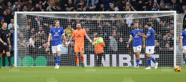 010225 - Leeds United v Cardiff City - Sky Bet Championship - Leeds 2nd goal goes in amid calls for offside from Cardiff