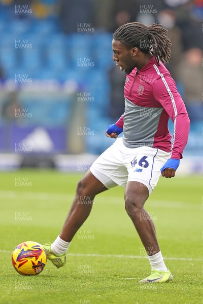 010225 - Leeds United v Cardiff City - Sky Bet Championship - Michael Reindorf of Cardiff warm up