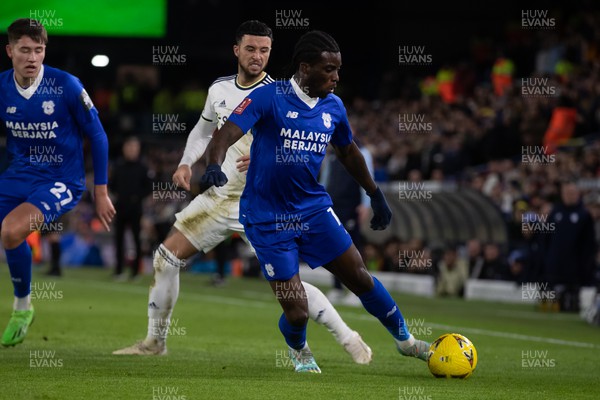 180123 - Leeds United v Cardiff City - FA Cup Third Round Replay - Sheyi Ojo of Cardiff 