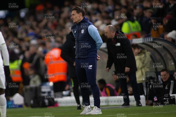 180123 - Leeds United v Cardiff City - FA Cup Third Round Replay - Cardiff caretaker manager Dean Whitehead