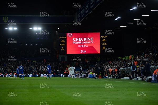 180123 - Leeds United v Cardiff City - FA Cup Third Round Replay - VAR check for a possible Cardiff penalty 