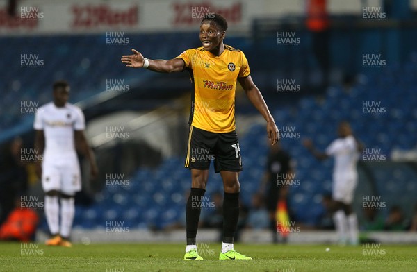 220817 - Leeds United v Newport County - Carabao Cup - Shawn McCoulsky of Newport County