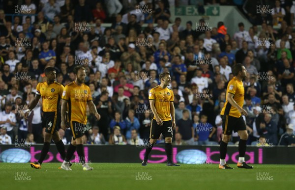 220817 - Leeds United v Newport County - Carabao Cup - Dejected Newport players