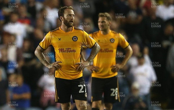 220817 - Leeds United v Newport County - Carabao Cup - Dejected Sean Rigg of Newport County 