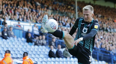 310819 - Leeds United v Swansea City - Sky Bet Championship -  Sam Surridge of Swansea