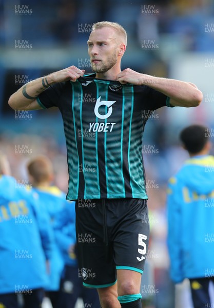 310819 - Leeds United v Swansea City - Sky Bet Championship -  Mike Van der Hoorn  of Swansea at the end of the match