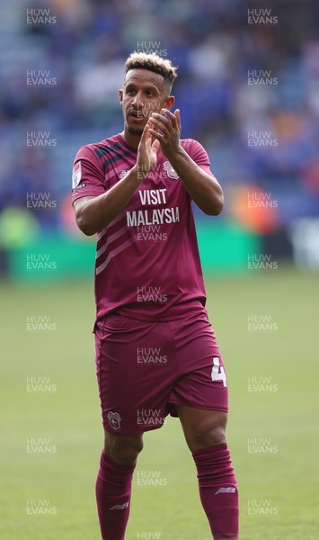 190823 - Leicester City v Cardiff City - Sky Bet Championship - Callum Robinson of Cardiff applauds the fans at the end of the match