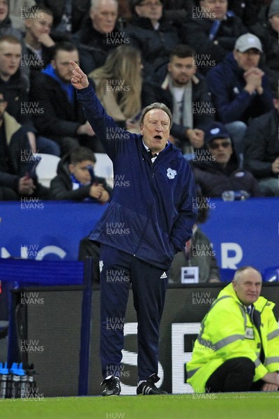 291218 - Leicester City v Cardiff City, Premier League - Cardiff City Manager Neil Warnock during the match