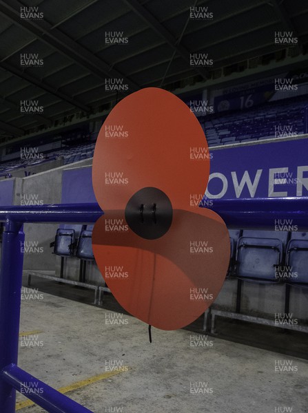081122 - Leicester City v Newport County - Carabao Cup Third Round - Remembrance Day Poppies in the Stand at the King Power Stadium 