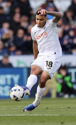 110426 - Leicester City v Swansea City - Sky Bet Championship - Gustavo Nunes of Swansea