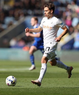 110426 - Leicester City v Swansea City - Sky Bet Championship - Leo Walta of Swansea