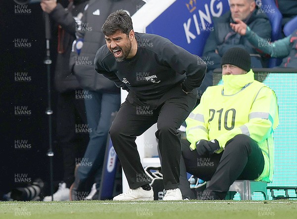 110426 - Leicester City v Swansea City - Sky Bet Championship - Swansea manager Vitor Matos showing anxiety during the match