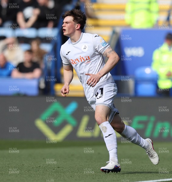 110426 - Leicester City v Swansea City - Sky Bet Championship - Sam Parker of Swansea