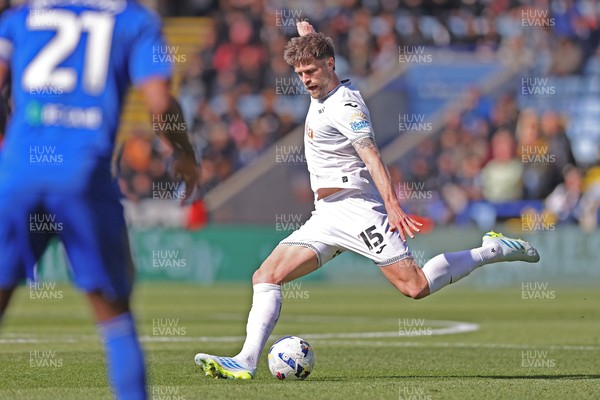 110426 - Leicester City v Swansea City - Sky Bet Championship - Cameron Burgess of Swansea