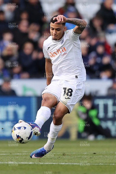 110426 - Leicester City v Swansea City - Sky Bet Championship - Gustavo Nunes of Swansea