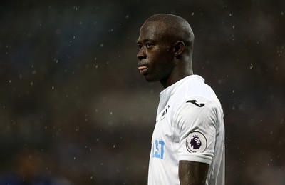 270816 - Leicester City v Swansea City - Premier League - Modou Barrow of Swansea City