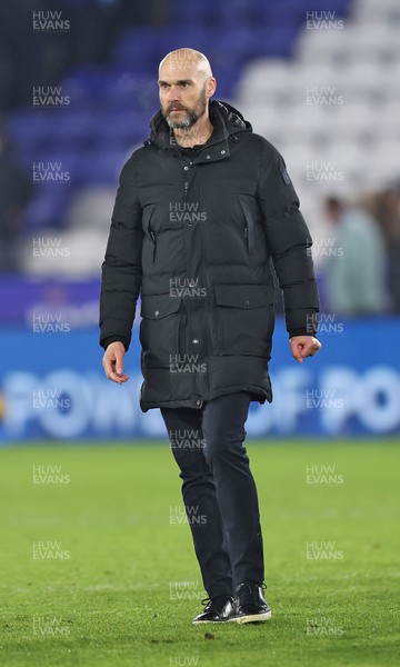 300124 - Leicester City v Swansea City - Sky Bet Championship - Head Coach Luke Williams  of Swansea at the end of the match