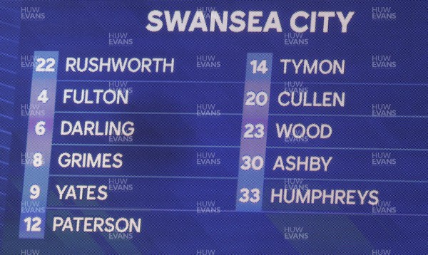 300124 - Leicester City v Swansea City - Sky Bet Championship - Swansea starting XI