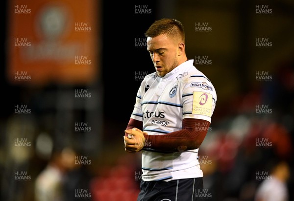 120120 - Leicester v Cardiff Blues - European Rugby Challenge Cup - Will Boyde of Cardiff Blues looks dejected
