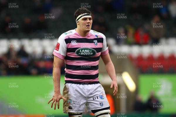 270118 - Leicester Tigers v Cardiff Blues - Anglo-Welsh Cup - Round 3 -  Ben Murphy of Cardiff Blues 