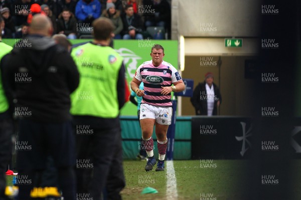 270118 - Leicester Tigers v Cardiff Blues - Anglo-Welsh Cup - Round 3 -  Corey Domachowski of the Blues is sin binned 