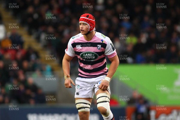 270118 - Leicester Tigers v Cardiff Blues - Anglo-Welsh Cup - Round 3 -  James Botham of The Cardiff Blues 