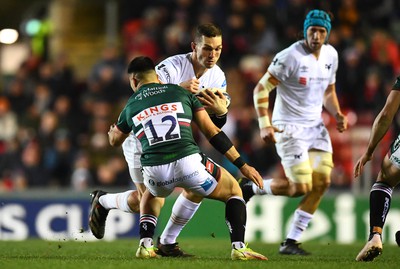 200123 - Leicester Tigers v Ospreys - Heineken Champions Cup - George North of Ospreys is tackled by Dan Kelly of Leicester