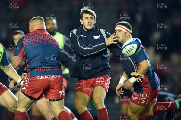 191018 - Leicester Tigers v Scarlets - European Rugby Champions Cup - Dan Jones of Scarlets