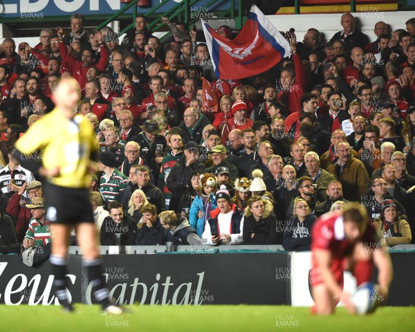 191018 - Leicester Tigers v Scarlets - European Rugby Champions Cup - Scarlets fans