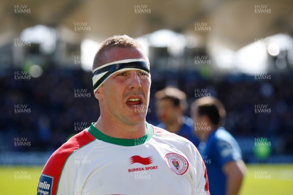 270413 - Leinster v Biarritz - Amlin Challenge Cup - Imanol Harinordoquy of Biarritz looks dejected at the end of the game   