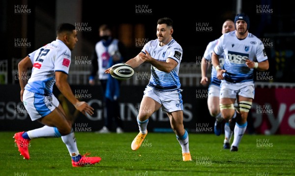 221120 - Leinster v Cardiff Blues - Guinness PRO14 - Tomos Williams of Cardiff Blues