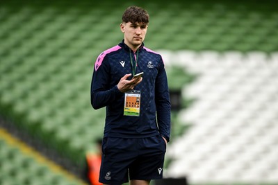 010325 - Leinster v Cardiff Rugby - United Rugby Championship - Matty Young of Cardiff before the match