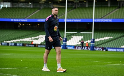 010325 - Leinster v Cardiff Rugby - United Rugby Championship - Ben Donnell of Cardiff before the match