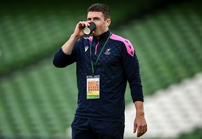 010325 - Leinster v Cardiff Rugby - United Rugby Championship - Harri Millard of Cardiff before the match