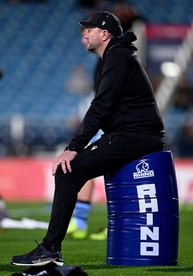 101026 - Leinster v Cardiff Rugby - United Rugby Championship - Cardiff Rugby coach Corniel van Zyl before the match