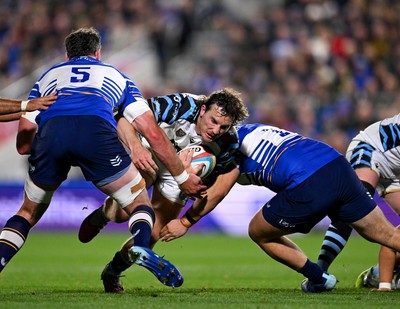 101026 - Leinster v Cardiff Rugby - United Rugby Championship - Liam Belcher of Cardiff